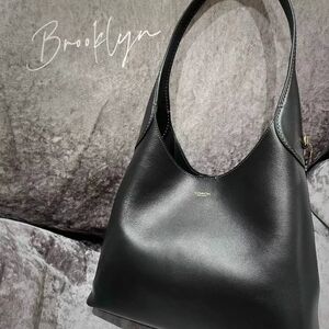 Coach Brooklyn 28 Black Leather Tote